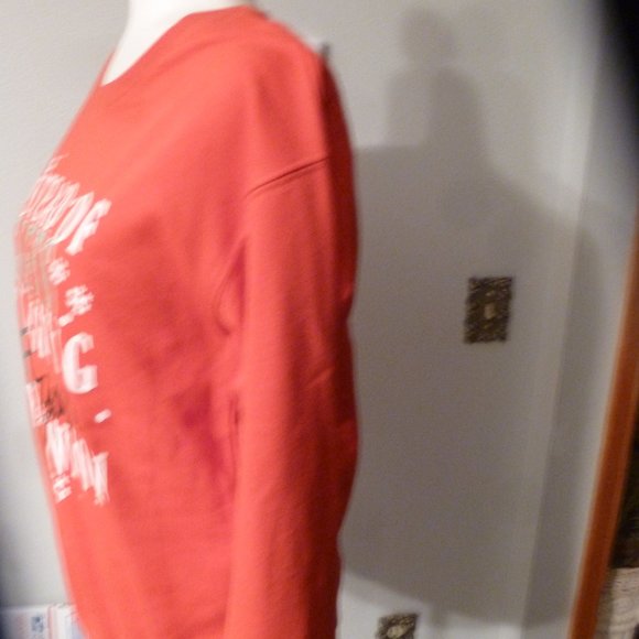 Holiday  red sweater w/ funny wording on it  NWOT  / Small - Picture 2 of 16